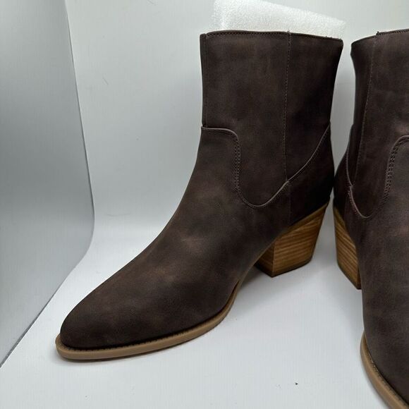 CUSHIONAIRE Women's Western Boot +Memory Foam 9.5 BROWN - Picture 7 of 7